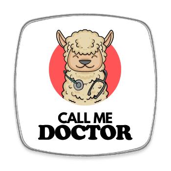 Doktorarbeit Promotion Doktortitel Doktor - Viereckiger Kühlschrankmagnet - Weiß - Vorne