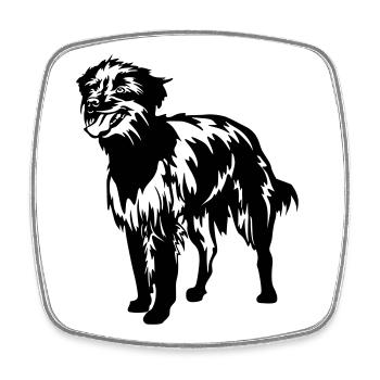 Berger des Pyreneés - Viereckiger Kühlschrankmagnet - Weiß - Vorne