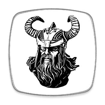 Odin Viking - Square fridge magnet - white - Front