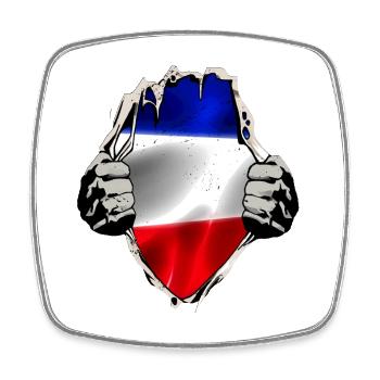 Blue White Red Flag Flag - Square fridge magnet - white - Front