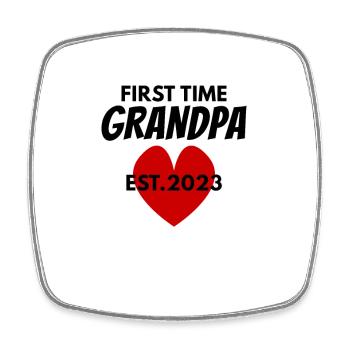 Grand-père 2023 - Futur grand-père - Magnet carré - blanc - Devant