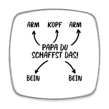 Baby - Viereckiger Kühlschrankmagnet - Weiß - Vorne