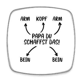 Baby - Viereckiger Kühlschrankmagnet - Weiß - Vorne