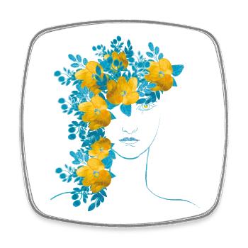 Ukraine Peace - Square fridge magnet - white - Front