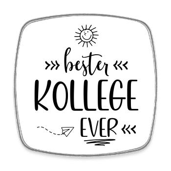 T-Shirts für nette Kollegen - Viereckiger Kühlschrankmagnet - Weiß - Vorne