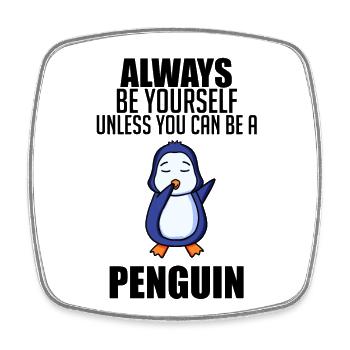 Pinguin Pinguine - Viereckiger Kühlschrankmagnet - Weiß - Vorne