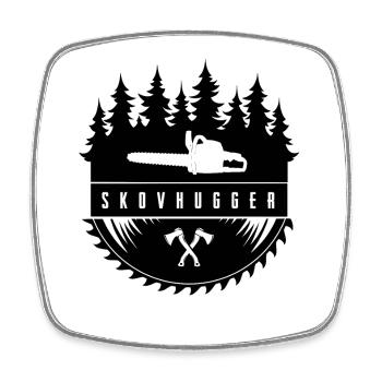 Lumberjack - Square fridge magnet - white - Front