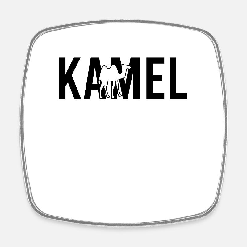 Kamel - Viereckiger Kühlschrankmagnet - Weiß