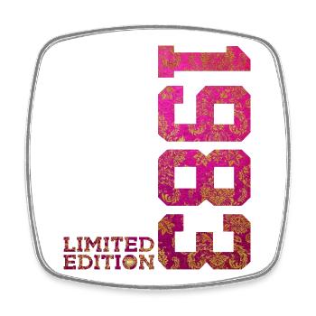 43RD BIRTHDAY PINK LIMITED EDITION 1983 - Square fridge magnet - white - Front