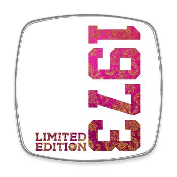 53RD BIRTHDAY PINK LIMITED EDITION 1973 - Square fridge magnet - white - Front