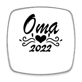 Oma 2022 - Werdende Oma 2022 - Viereckiger Kühlschrankmagnet - Weiß - Vorne