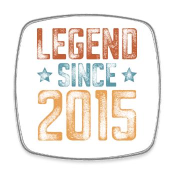 2015 Naissance Année de naissance Anniversaire - Magnet carré - blanc - Devant