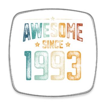 1993 Naissance Année de naissance - Magnet carré - blanc - Devant