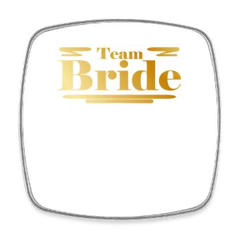 Équipe Bride Or - Magnet carré - blanc - Devant