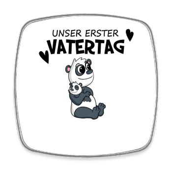 Vatertag - erster Vatertag Geschenk - Viereckiger Kühlschrankmagnet - Weiß - Vorne