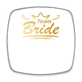 Équipe Bride Or - Magnet carré - blanc - Devant
