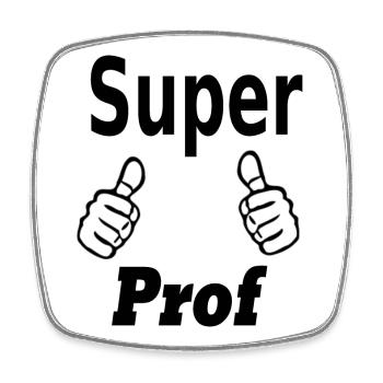 cadeau professeur - Magnet carré - blanc - Devant