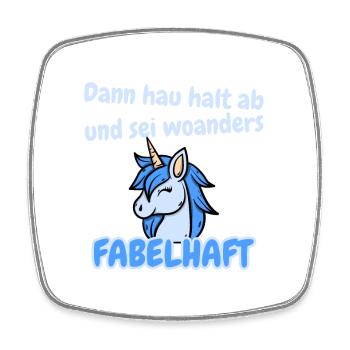Fabelhafter Abschied - Viereckiger Kühlschrankmagnet - Weiß - Vorne