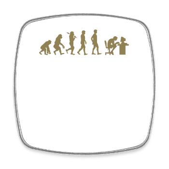 Evolution of Gamer Zocker Nerd Geek Progamer - Viereckiger Kühlschrankmagnet - Weiß - Vorne
