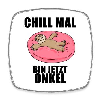 Neffe Onkel Spruch Geschenk - Viereckiger Kühlschrankmagnet - Weiß - Vorne