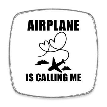 Airplane Pilot Saying Gift - Square fridge magnet - white - Front