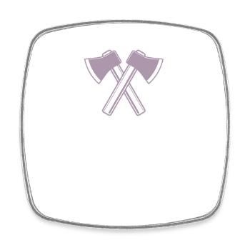 Axe Axes Lumberjack Forester - Square fridge magnet - white - Front