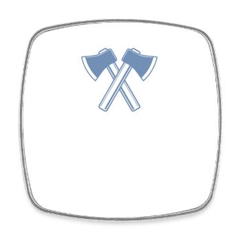 Axe Axes Lumberjack Forester - Square fridge magnet - white - Front