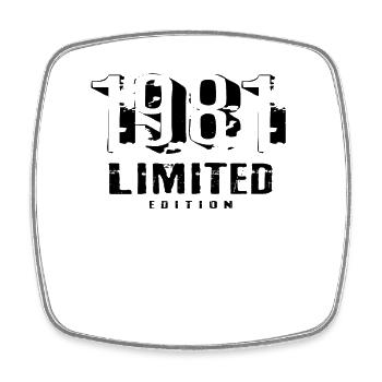 41st birthday Limited Edition 1981 41 years - Square fridge magnet - white - Front