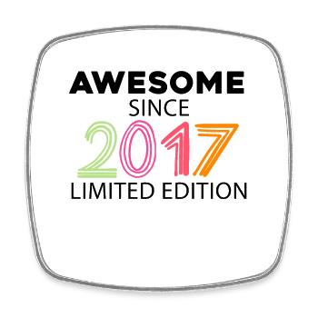 Fantastic since 2017 - Vintage 2017 - Square fridge magnet - white - Front