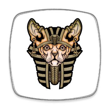 Cute cat - Square fridge magnet - white - Front