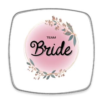Team Bride4 - Viereckiger Kühlschrankmagnet - Weiß - Vorne
