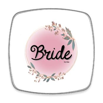 Bride to be - Viereckiger Kühlschrankmagnet - Weiß - Vorne