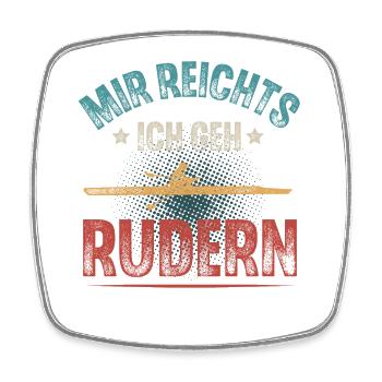 Rudern Ruderer Ruderboot - Viereckiger Kühlschrankmagnet - Weiß - Vorne