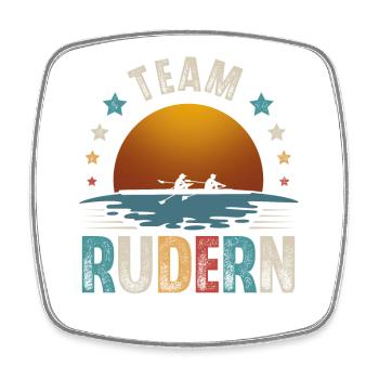 Rudern Ruderer Ruderboot Team - Viereckiger Kühlschrankmagnet - Weiß - Vorne