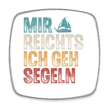 Segeln Segler Segelboot Retro Vintage - Viereckiger Kühlschrankmagnet - Weiß - Vorne