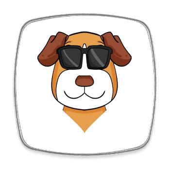 jack russell terrier Hund Hunderasse - Viereckiger Kühlschrankmagnet - Weiß - Vorne