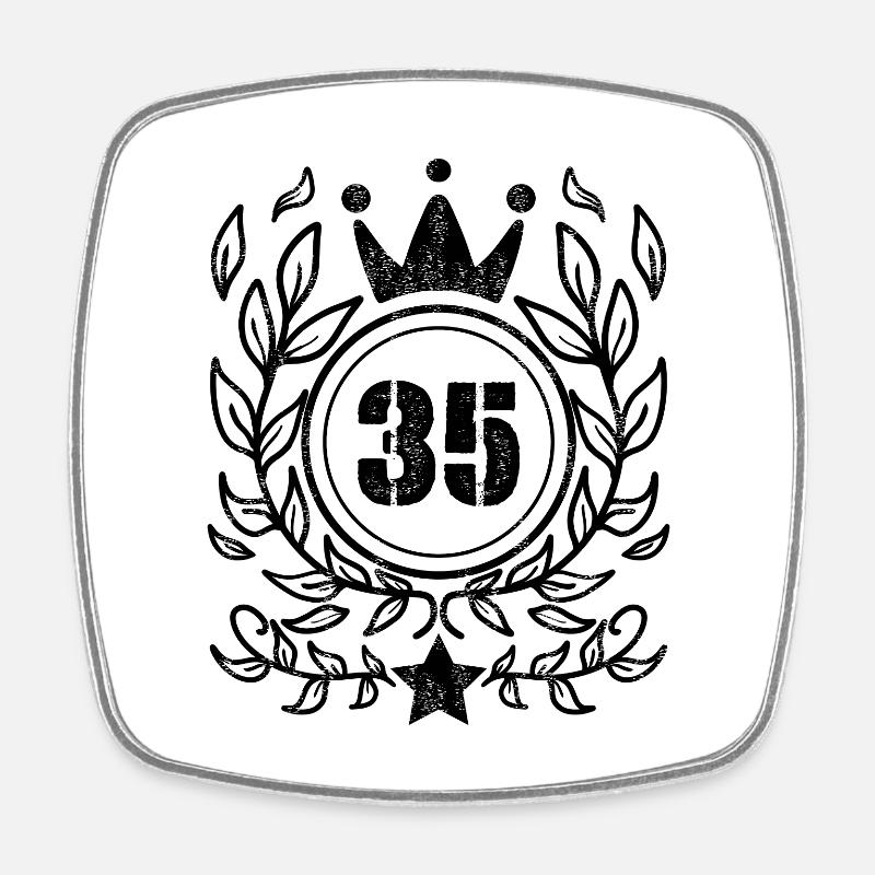 35 - Année de naissance Année de naissance 1935 - Magnet carré - blanc