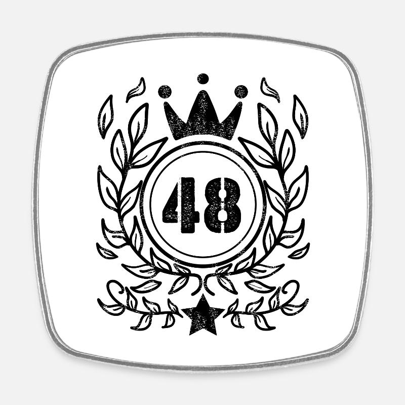 48 - Année de naissance Année de naissance 1948 - Magnet carré - blanc