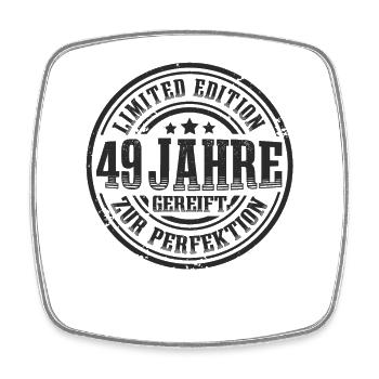 49. Geburtstag Limited Edition Lustig 49 Jahre - Viereckiger Kühlschrankmagnet - Weiß - Vorne