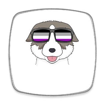 Asexuell Lgbt Deutscher Thai Bangkaew Asexualität - Viereckiger Kühlschrankmagnet - Weiß - Vorne