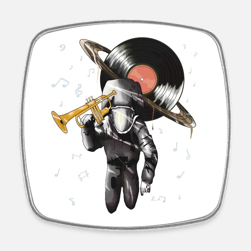 Jazz - Square fridge magnet - white