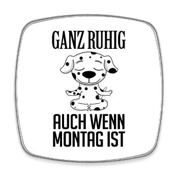 Dalmatiner Hund - Viereckiger Kühlschrankmagnet - Weiß - Vorne
