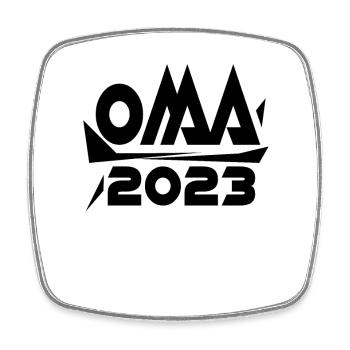Großmutter 2023 - Oma Geschenk - Viereckiger Kühlschrankmagnet - Weiß - Vorne
