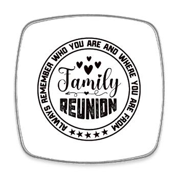 Family Reunion Eine Familie die miteinander betet - Viereckiger Kühlschrankmagnet - Weiß - Vorne