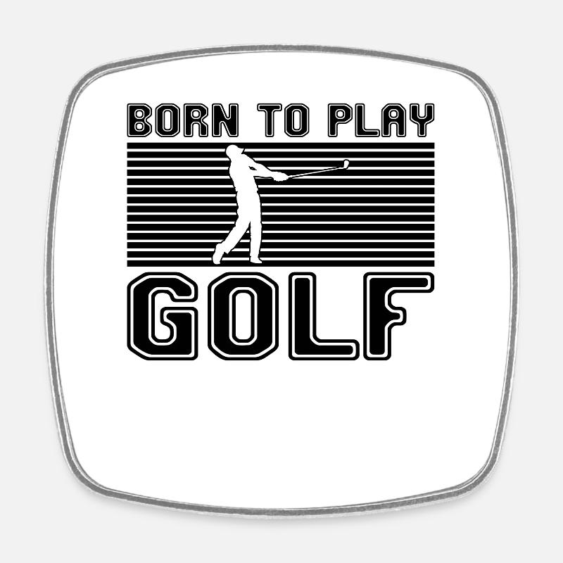 Golfe - Magnet carré - blanc