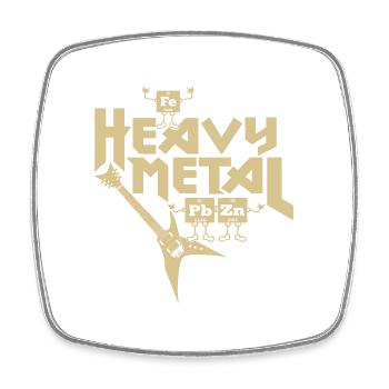 Heavy Metal Funny - Square fridge magnet - white - Front