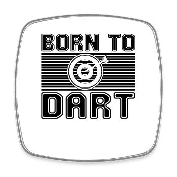 Dart - Square fridge magnet - white - Front