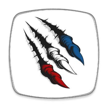 Rostock Claws - Square fridge magnet - white - Front