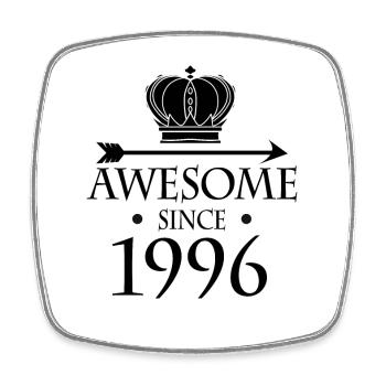Born in 1996 - Fantastic since 1996 - Square fridge magnet - white - Front