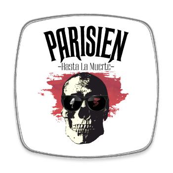 Parisien Hasta La Muerte - 93 - Magnet carré - blanc - Devant